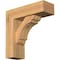 Ekena Millwork Olympic Block Smooth Bracket w/ Offset Brace, Western Red Cedar, 5 1/2"W x 16"D x 16"H BKT0604X16X16OLY05SWR - alternate 1